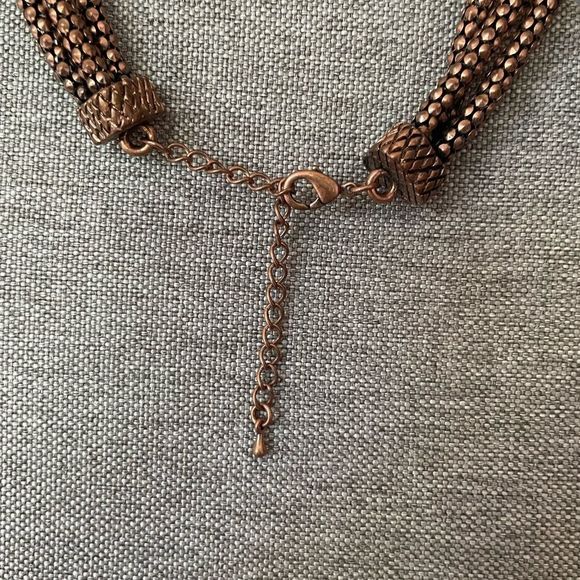 Coppertone Three Strand Necklace - Picture 7 of 7
